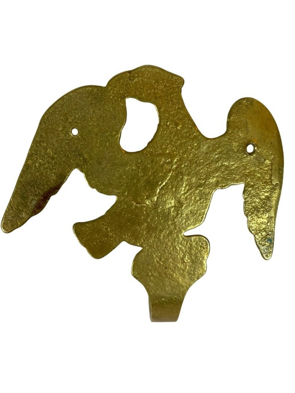Vintage Antique Brass Eagle Wall Door Coat Hat Hook - Picture 4 of 5